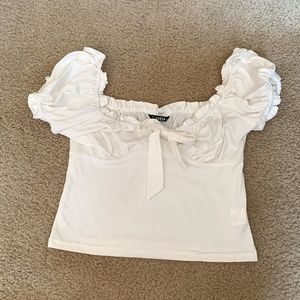 **NEVER WORN** SHEIN Sweetheart Neck Milkmaid Top